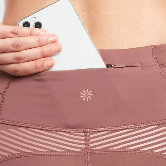 Athleta x Allyson Felix Leggings Small Mauve Pink Legend High Rise Limited - Picture 8 of 16